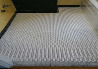 Hawthorne Bathroom Floor Installation
