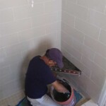 shower tile installation